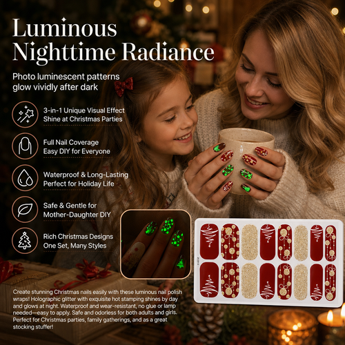 Christmas Glitter Nail Wraps