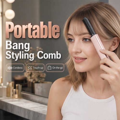 Heated bangs comb