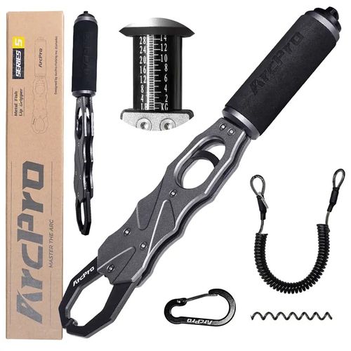 2-in-1 Fish Gripper with Scale