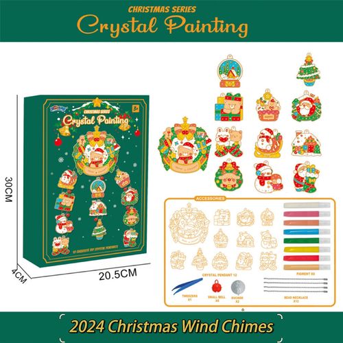 DIY Crystal Christmas Wind Chimes & Paint Arts