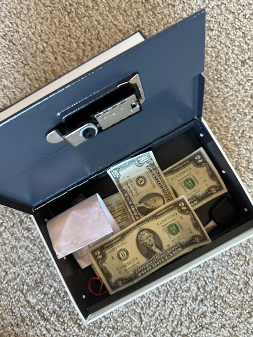 Hidden Book Safe Lock Box