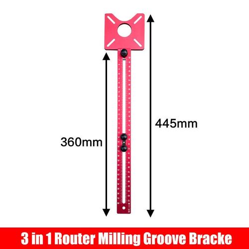 3-in-1 Router Milling Groove Bracket