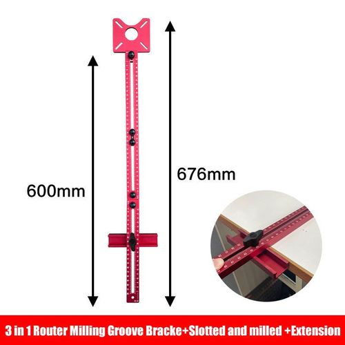 3-in-1 Router Milling Groove Bracket