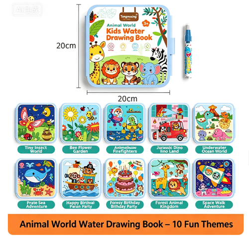 Mess-Free Magic Watercolor Book for Kids