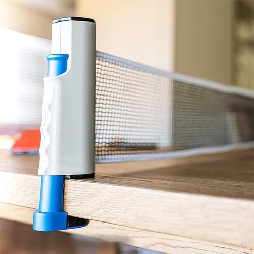 Extendable portable table tennis net set