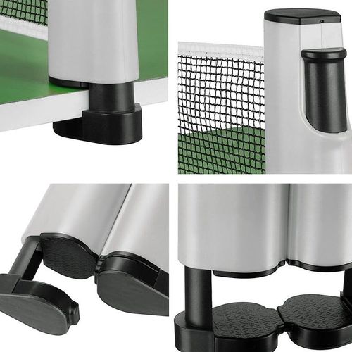 Extendable portable table tennis net set