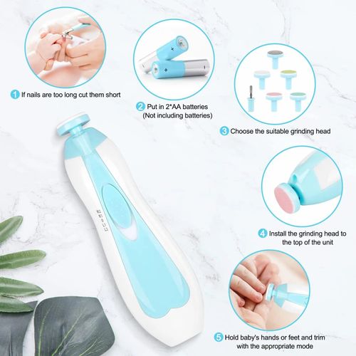 Safe & Gentle Baby Nail Trimmer-blue