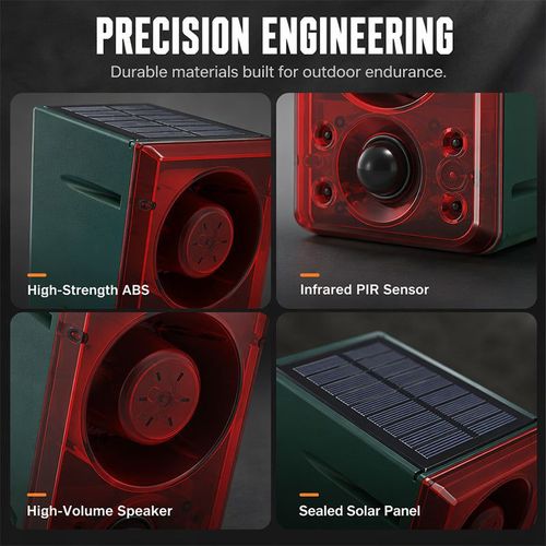 Solar Security Light with Motion Alarm