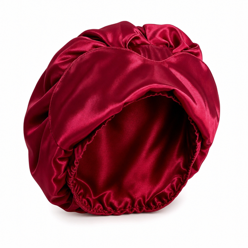 Satin Sleep Bonnet with Eye Mask