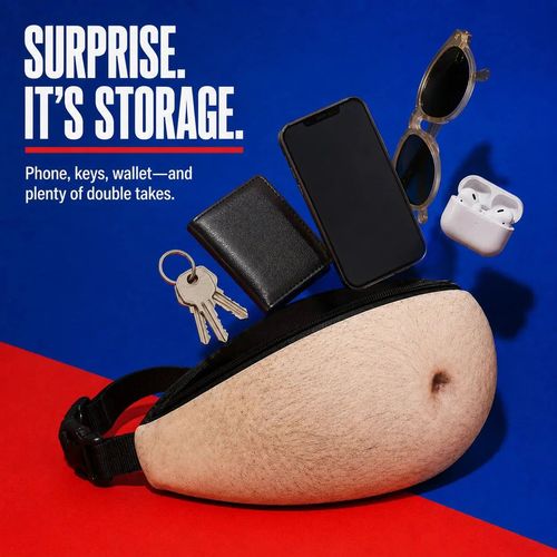 Funny Dad-Bod Belly Waist Pack