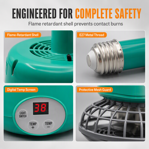 Intelligent Brooder Heater Digital Temp Control Forced-air