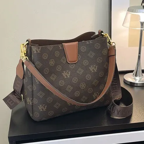 Vintage Printed Shoulder Bag