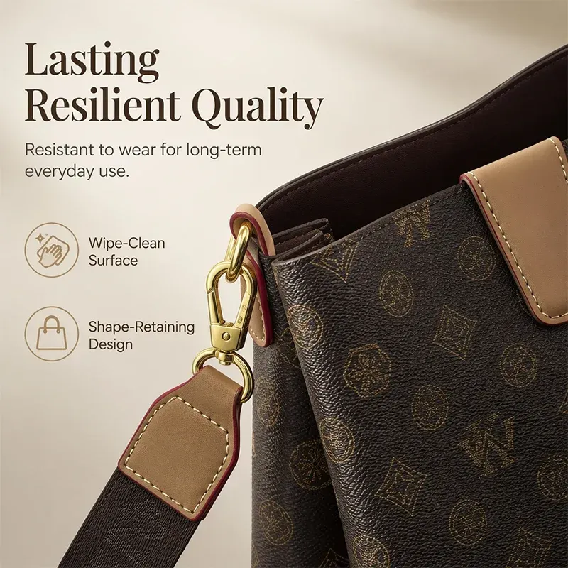 Vintage Printed Shoulder Bag