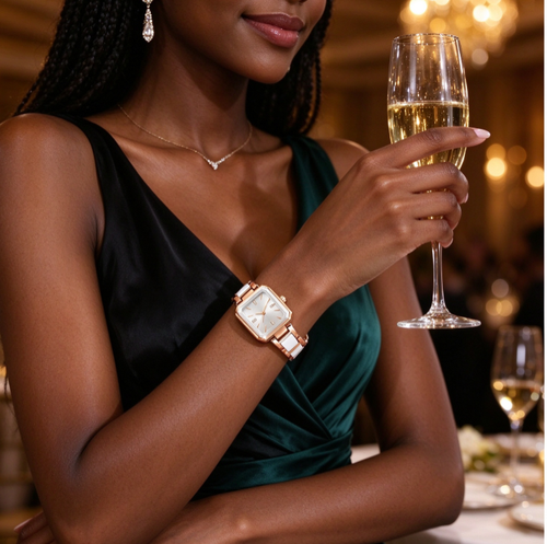 Women's Fashion Rectangular Quartz Watch