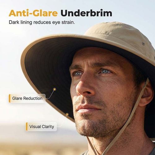 Wide-brimmed sun hat