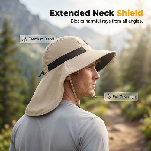Wide-brimmed sun hat