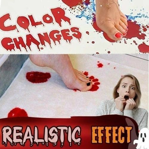 Bloody Color Changing Bath Mat