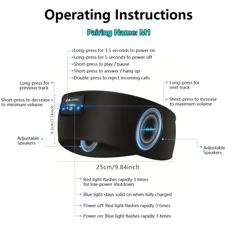 Wireless Bluetooth Headband