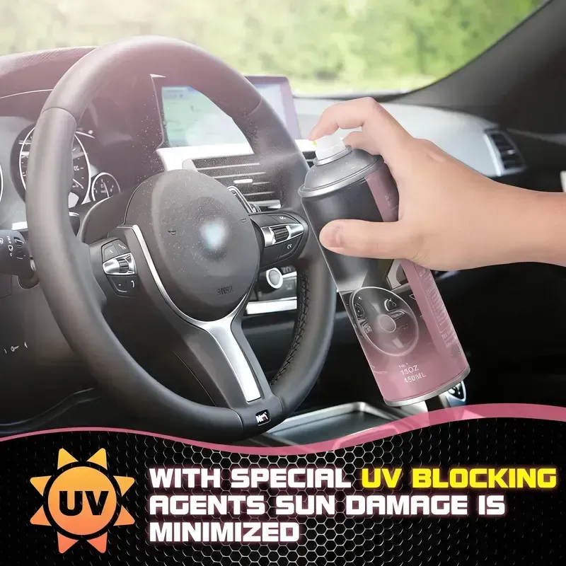 Car Care Detailer Waterless Spray Wax For Plastic Car Detailing Spray, Detailing Products for Plastic, Rubber, Leather - Quick Interior & Exterior Car Care Protection