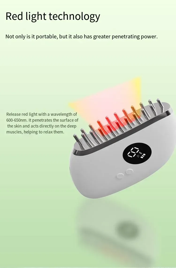 Electric Guasha Scalp Massager Microcurrent Brush✨