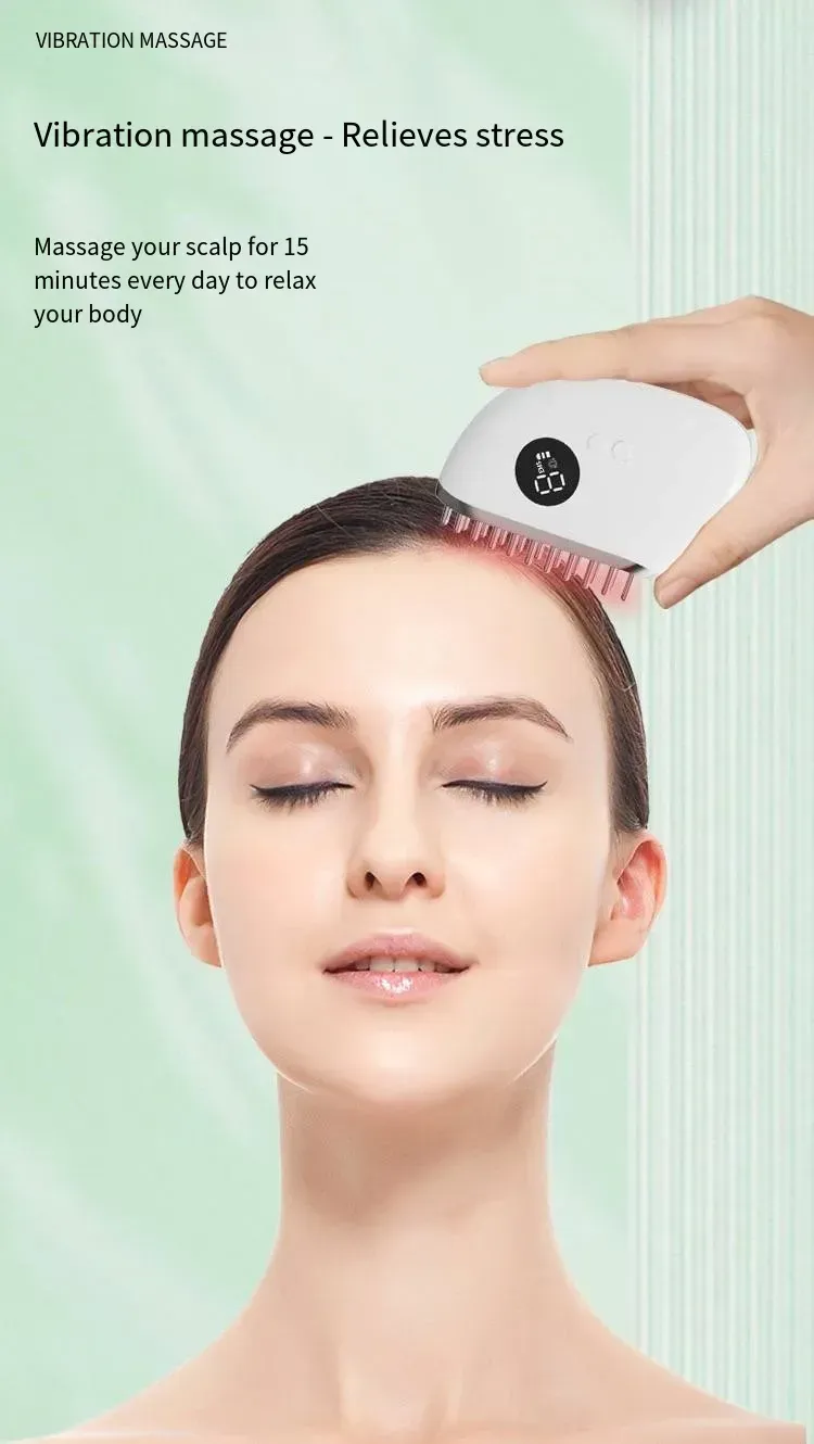 Electric Guasha Scalp Massager Microcurrent Brush✨