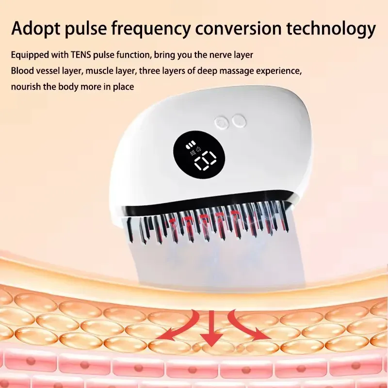 Electric Guasha Scalp Massager Microcurrent Brush✨