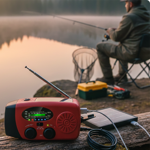 🎁LAST DAY SALE 70% OFF👍Multifunctional Portable Solar Emergency Radio – Hand Crank NOAA Weather Radio with Flashlight, SOS Alarm & Phone Charger, Survival Gear for Camping, Storm & Power Outage