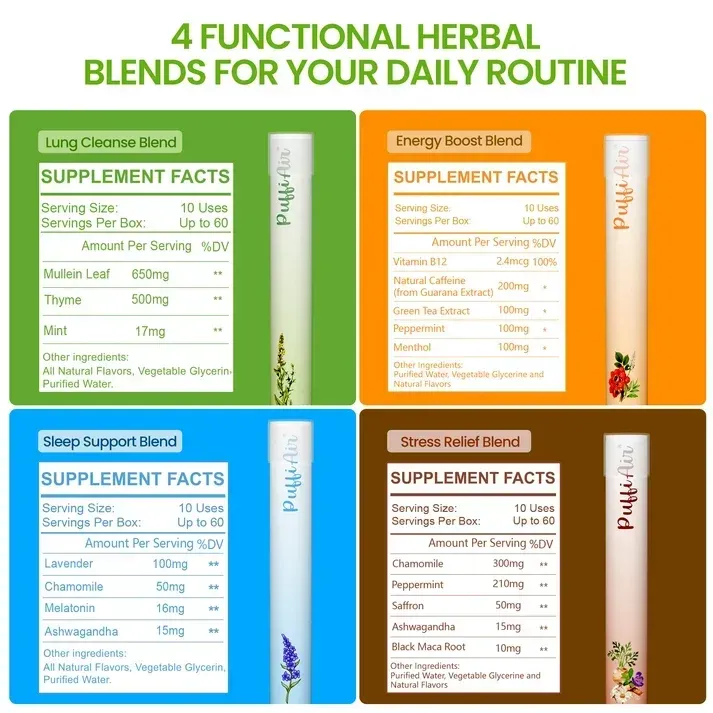 Herbal Diffuser 4 Aromas Full Set