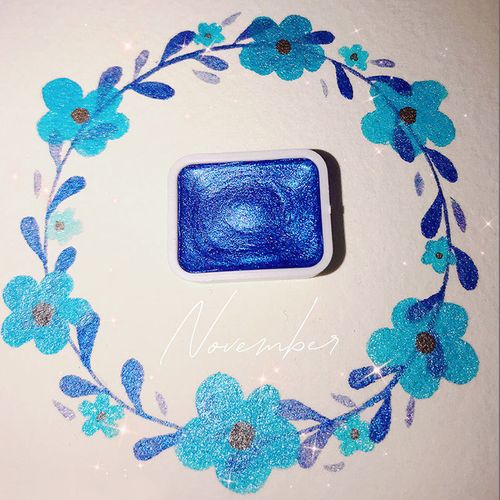 Pearlescent Solid Watercolor Smudge Paint Pigment