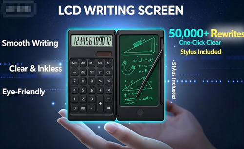Calculator with Writing Tablet