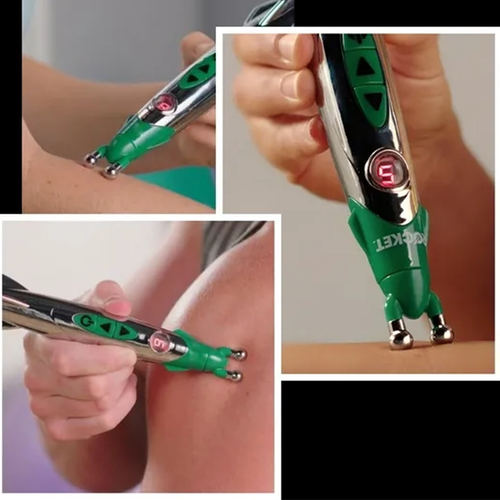 2-in-1 Electronic Acupuncture Pen Pulse Muscle Relax Massage Pen