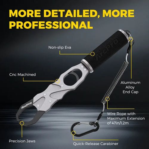 2-in-1 Fish Gripper with Scale