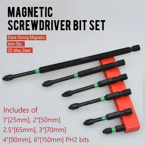 PH2 Magnetic Screwdriver Bit Set