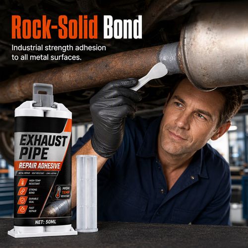High-temperature exhaust pipe repair adhesive