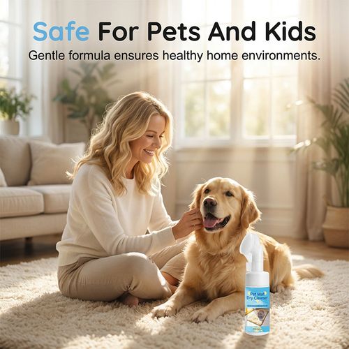 Waterless Foaming Cleaner For Pet Pads With Brush
