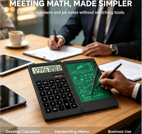 Calculator with Writing Tablet