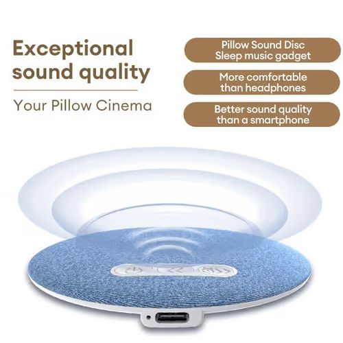 Ultra-Thin Bluetooth Pillow Speaker