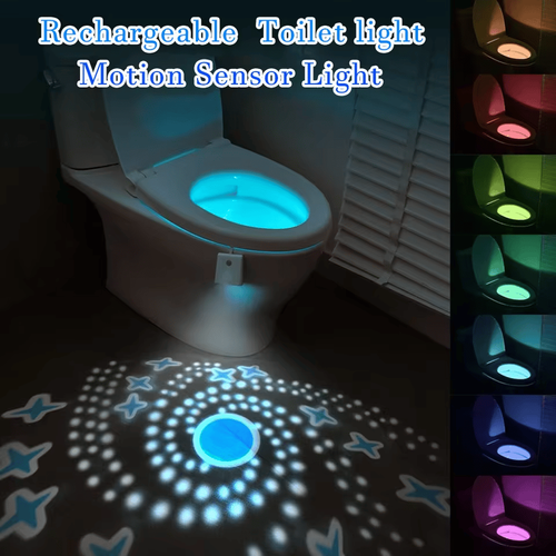 Waterproof LED Rechargeable Toilet Smart Night Light