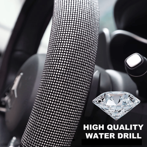 Rhinestone Diamond Car Steering Protection