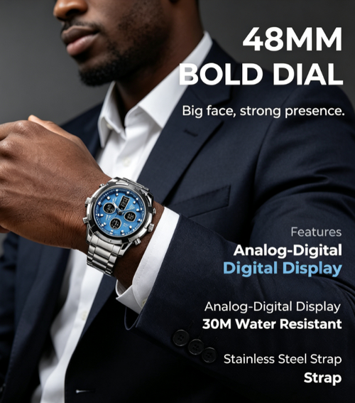 Men's Waterproof Military Watch