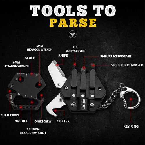 Portable Universal Tool Keychain