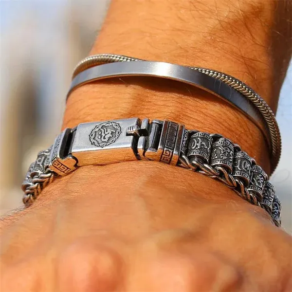 Tibetan Prayer Scroll Bracele