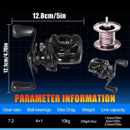 DC Baitcasting Fishing Reel