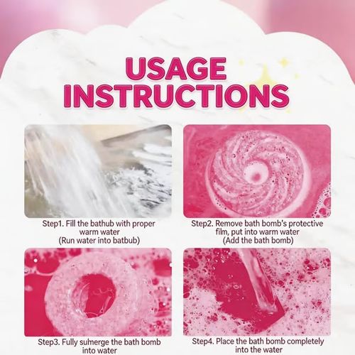 lollipop bath bubbles and colored bath balls