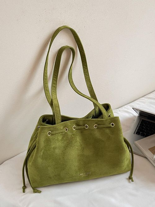 Women's Retro Drawstring Tote Bag