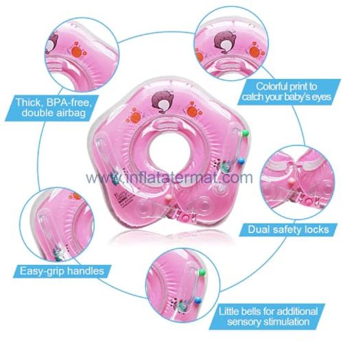 The Baby Swimming Neck Float Safe Ring（Free air pump）