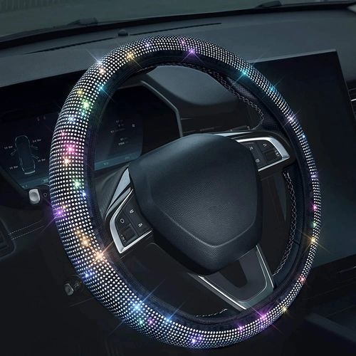 Rhinestone Diamond Car Steering Protection