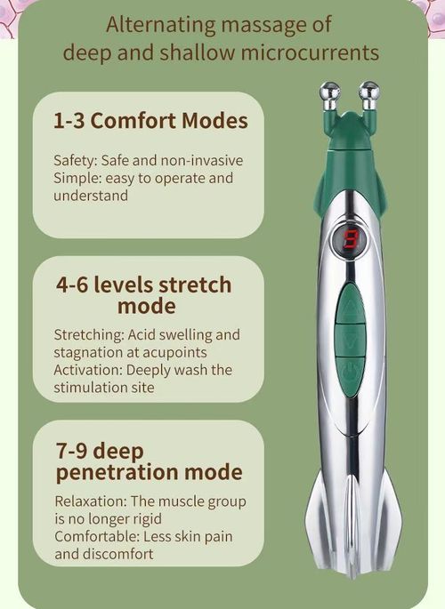 2-in-1 Electronic Acupuncture Pen Pulse Muscle Relax Massage Pen