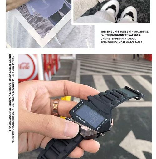 Creative luminous LED watch in the shape of an airplane
