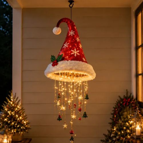 Santa Hat Hanging Chandelier